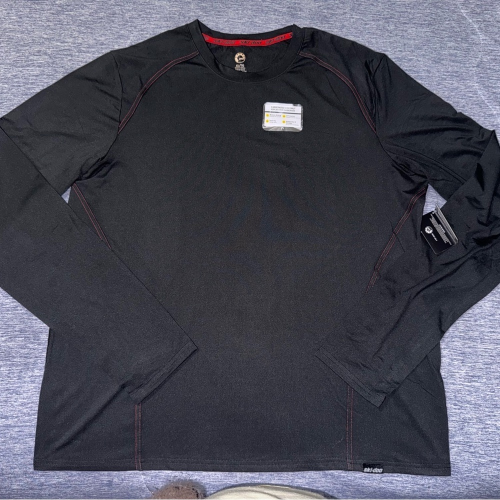 Ski-Doo Black Long Sleeve Performance Tee